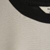 Cream Colour Block Batwing Sweatshirt