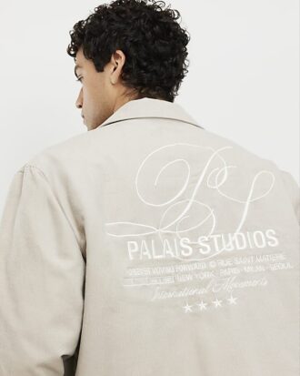 Cream Cord Padded Shacket