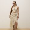 Cream Crochet Sleeveless Bralet