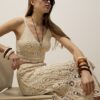 Cream Crochet Sleeveless Bralet