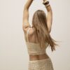 Cream Crochet Sleeveless Bralet
