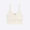 Cream Crochet Sleeveless Bralet