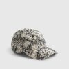 Cream Floral Crochet Cap