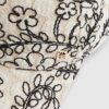 Cream Floral Crochet Cap