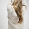 Cream Floral Embroided Cardigan