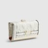 Cream Heart Quilted Purse