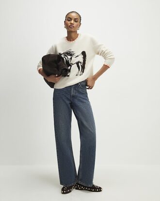 Cream Horse Western Jumper