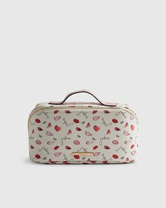 Cream J’adore Makeup Bag