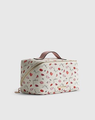 Cream J’adore Makeup Bag