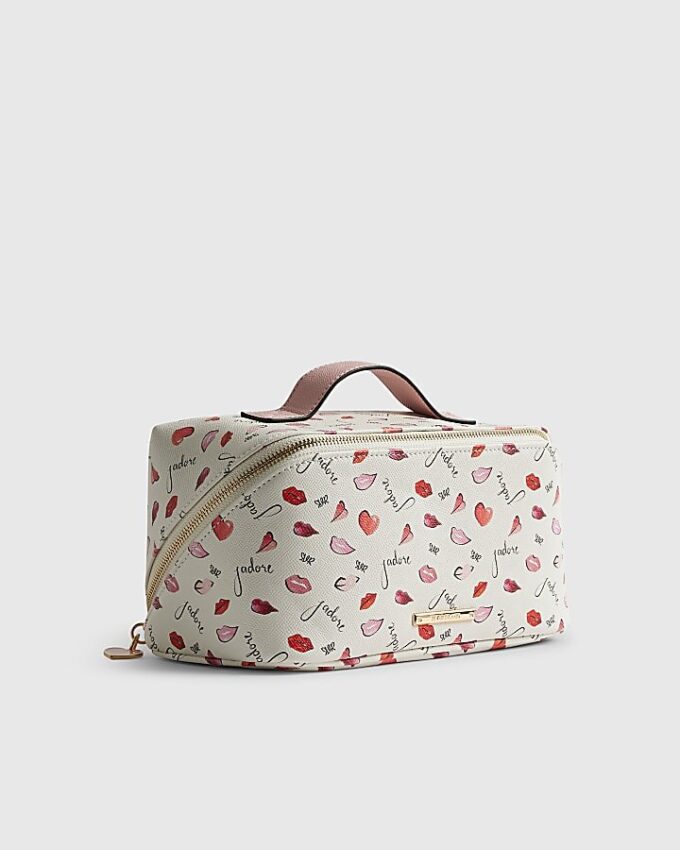 Cream J’adore Makeup Bag