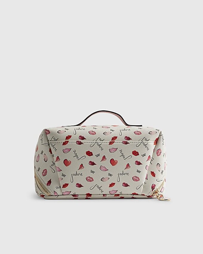 Cream J’adore Makeup Bag