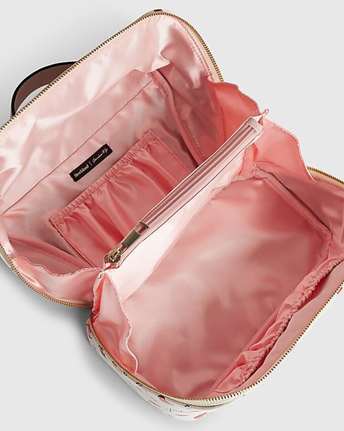 Cream J’adore Makeup Bag