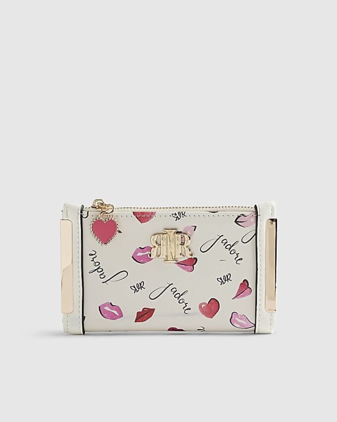 Cream Jadore Mini Card holder Purse