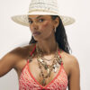 Cream Lace Fedora Hat