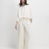 Cream Long Sleeve Batwing Top