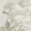 Cream Long Sleeve Ruffle Blouse