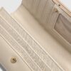 Cream Paisley Print Embroidered Purse