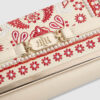 Cream Paisley Print Embroidered Purse