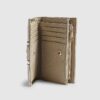 Cream Panelled Monogram Foldout Purse