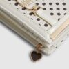 Cream Polka Dot Foldout Purse