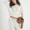 Cream Premium Long Sleeve Batwing Sweatshirt