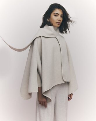 Cream Scarf Cape