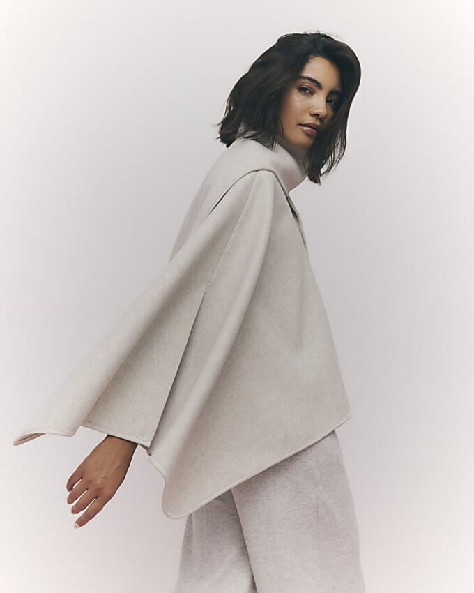 Cream Scarf Cape