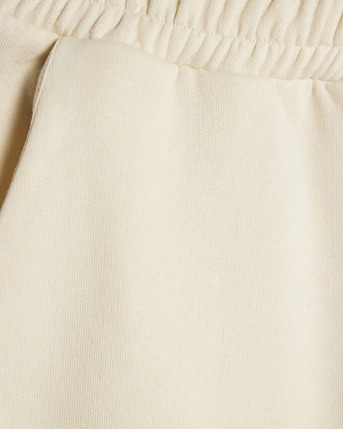 Cream Wide Leg Joggers