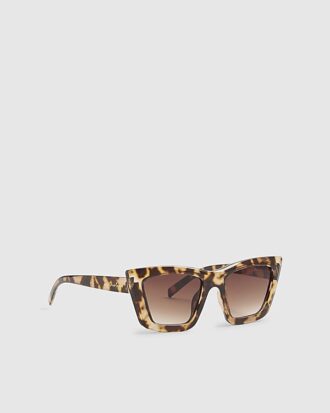 Girls Brown Tortoise Cat Eye Sunglasses