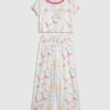 Girls Cream Bow Pyjamas Set