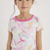 Girls Cream Bow Pyjamas Set