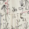 Girls White Bow Monochrome Pyjamas Set
