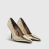 Gold Heeled Court Shoes