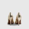 Gold Heeled Court Shoes