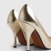 Gold Heeled Court Shoes