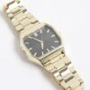 Gold Metal Hexagon Face Watch