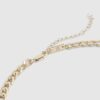 Gold Mixed Metal Coin Necklace