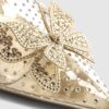 Gold Perspex Butterfly Court Heels