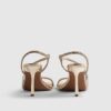Gold Perspex Diamante Heeled Sandals
