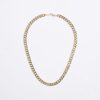 Gold Plated curb chain necklace