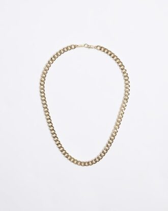Gold Plated curb chain necklace