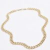 Gold Plated curb chain necklace