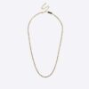 Gold stainless steel cable chain necklace