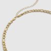 Gold Steel Chain Necklace