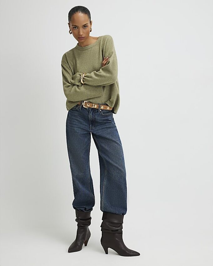 Green Crew Neck Jumper