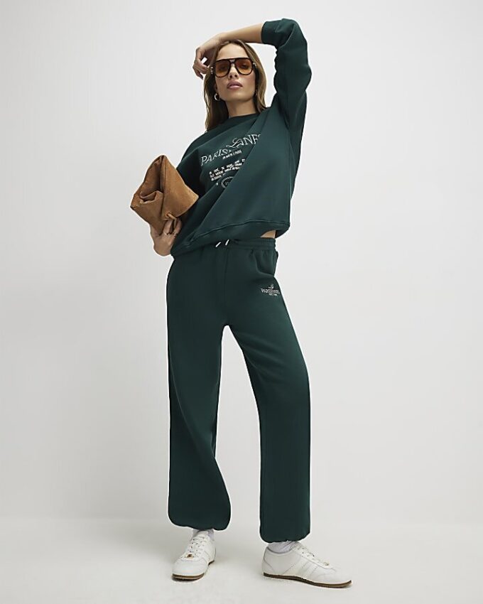 Green Les Parisiennes Joggers