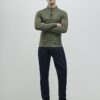 Green Muscle Fit Hexagon Polo Shirt