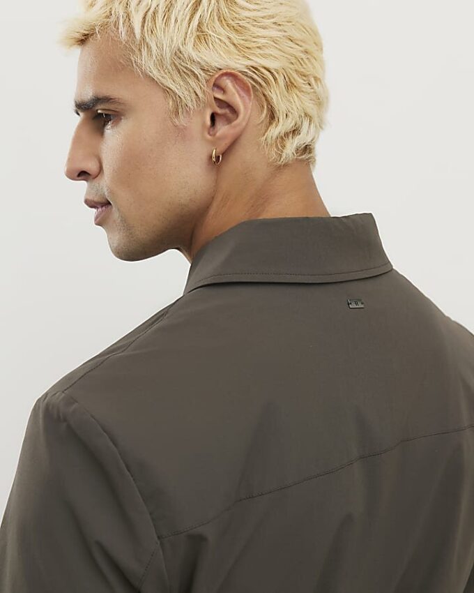 Green Muscle Fit Shacket
