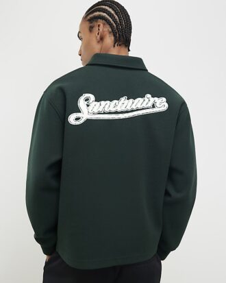 Green Oversized Fit Sanctuaire Polo Shirt