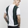 Green Slim Fit Colour Block Stripe Polo Shirt